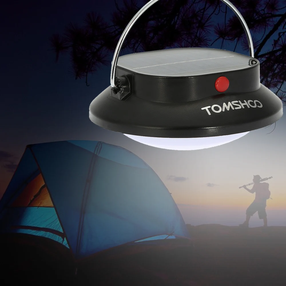 Solar Panel USB LED Camping Tent Lamp 3 Mode Outdoor Portable Lamp Tent