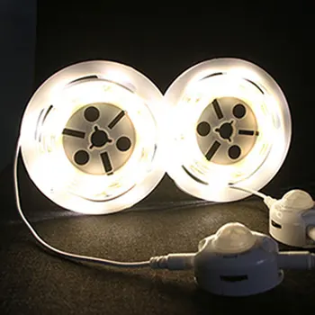 

LED Night Light Strip Smart Turn ON OFF LED Waterproof SMD2835 LED Bedroom Motion Sensor LED Strip Light