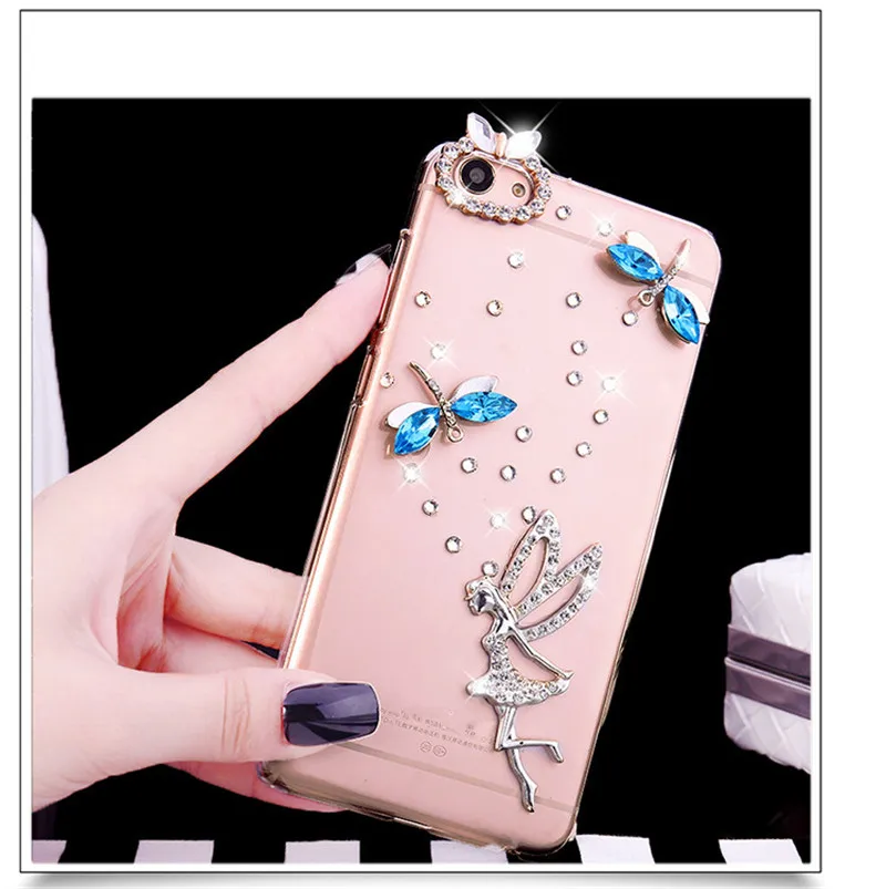 

XSMYiss Fancy rhinestone bow strap glitter star phone case For Samsung Galaxy S7 S6 edge S8 S9 S10 plus Lite Note9 Note8 Note5