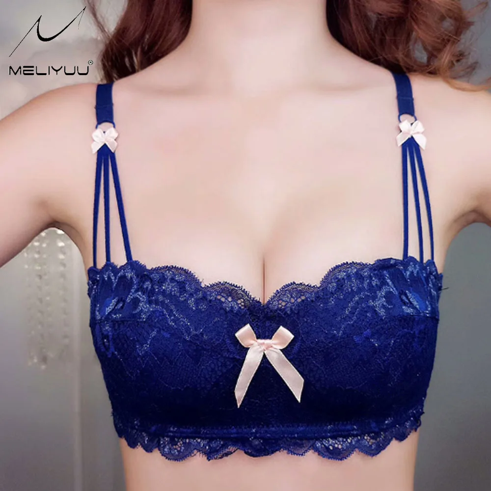 Womens Lingerie Super Boost Push Up Bra Wireless Lace Bralette Thick Padded Sexy Underwear BH Top 30 32 34 36 38 AA A B C Cup