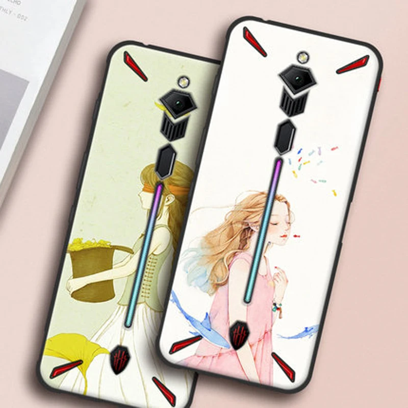 Для zte Nubia Red Magic 3s Чехол Magic3s Мягкий Силиконовый ТПУ задняя крышка для zte Nubia Red Magic 3s Чехол 6,65 ''чехол для телефона