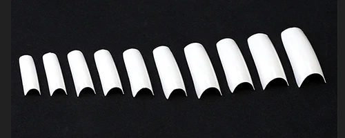500 шт накладные ногти прозрачные/натуральные/белые половинные покрытия для французских ногтей u-образные акриловые УФ-гелевые маникюрные накладные ногти художественные советы MAFANAILS - Цвет: White