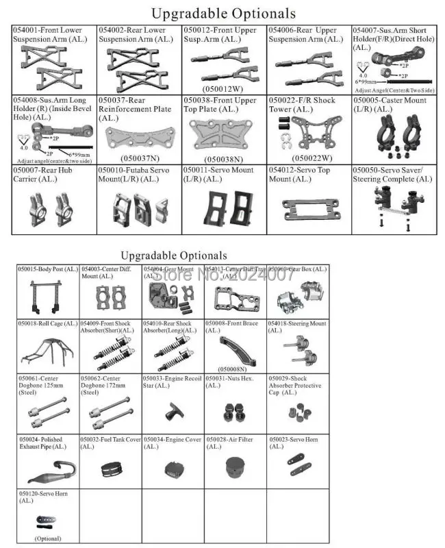 94050 upgrades-36 items