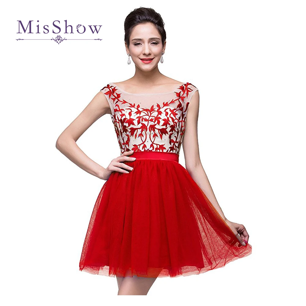 In Stock Short A line Dresses Cheap Applique Grade Dress