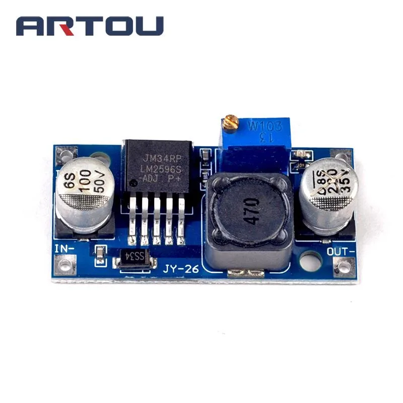 1Pcs Dc-Dc Buck Converter Step Imbottiture Modulo Lm2596 Di Alimentazione In Uscita 1.23 V-30 V Di Vendita Caldo