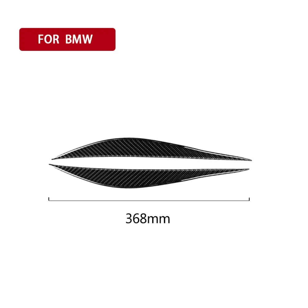 

3 style 2 pcs Sticker Carbon Fiber Headlight Eyebrows Eyelid Trim Eye Lid Cover Decoration for BMW F30 F31 F32 f33 F34 2012-2019