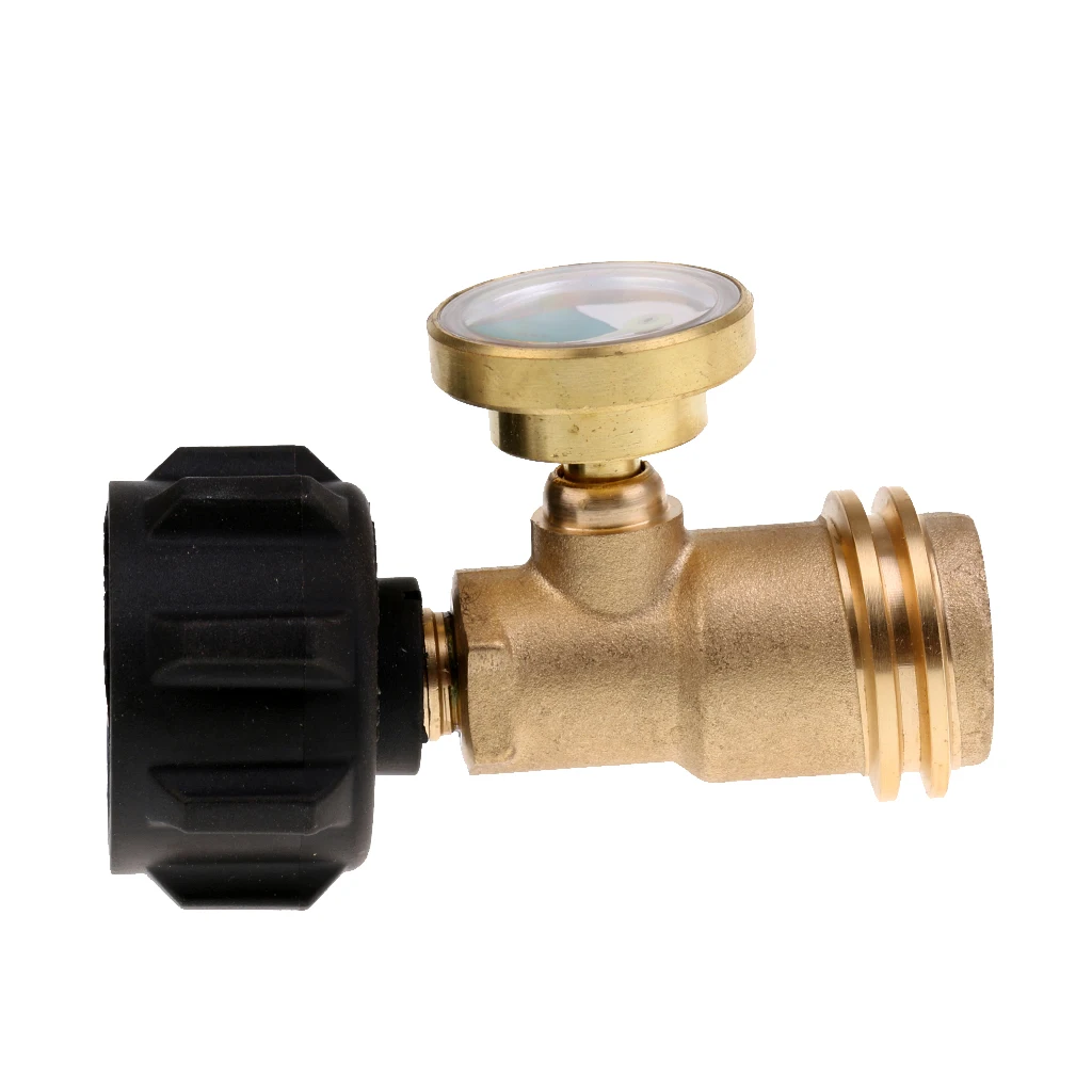 Propane Tank Gauge Level Indicator Leak Detector Gas Pressure Meter Universal for RV Camper, Cylinder, BBQ Gas Grill, Heater
