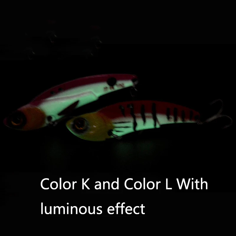 OUTKIT 2018 جديد وصول 12 اللون مضيئة المعادن VIB الصيد إغراء الصيد معالجة Crankbait الاهتزاز ملعقة سبينر غرق الطعم OUTKIT 2018 جديد وصول 12 اللون مضيئة المعادن VIB الصيد إغراء الصيد معالجة Crankbait الاهتزاز ملعقة سبينر غرق الطعم