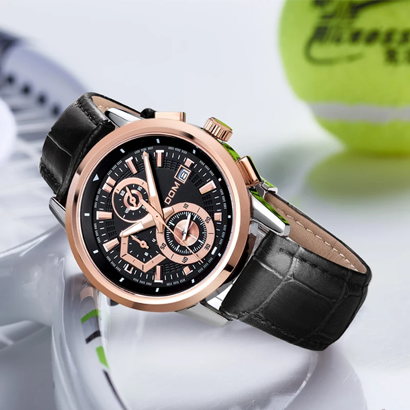 DOM Waterproof Men Watches Top Brand Luxury Genuine Stainless Steel Military Multifunction Quartz Watches Relogio Masculino 2
