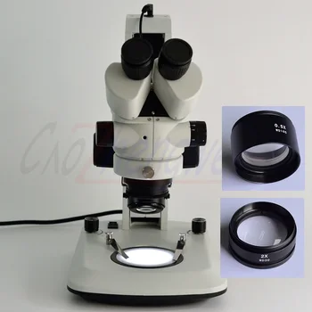 

Free Shipping FYSCOPEStereo Zoom Binocular Microscope 3.5X-90X Track Stand Binocular Microscope with Dual LED Lights