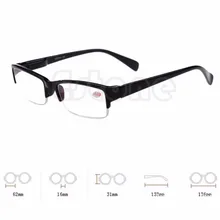 New Black Frames Semi-rimless Eyeglass Myopia Glasses -1 -1.5 -2 -2.5 -3 -3.5 -4