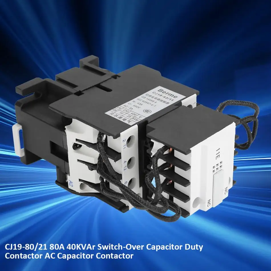 CJ19-80/21 80A 40KVAr переключатель-более конденсатор Duty контактор переменного тока конденсатор контактор eletrico Лидер продаж