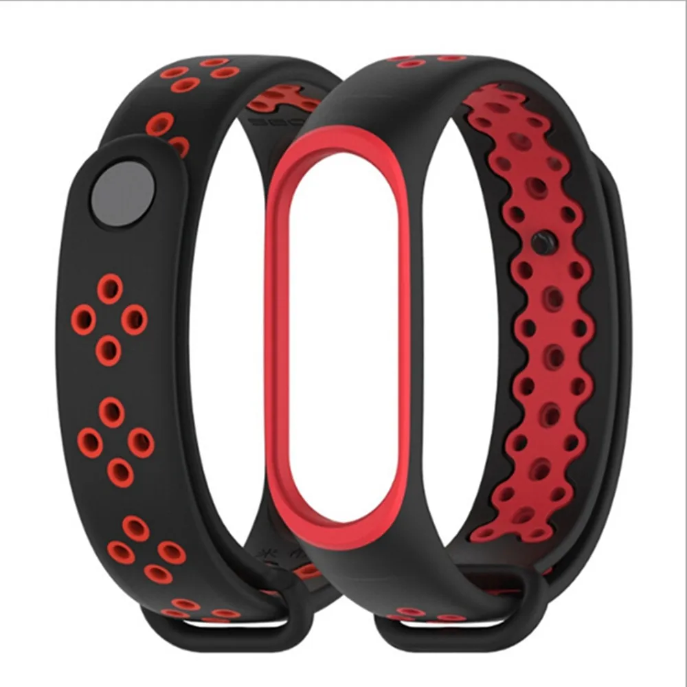 Ремешок для фитнес браслета Xiaomi mi band 3/4 силиконовый браслет смарт