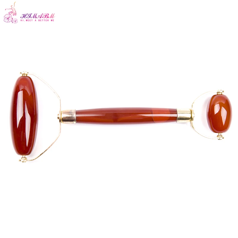 HIMABM Natural jade beauty roller agate carnelian massage facial massage traditional Chinese physiotherapy face lift HIMABM Natural jade beauty roller agate carnelian massage facial massage traditional Chinese physiotherapy face lift