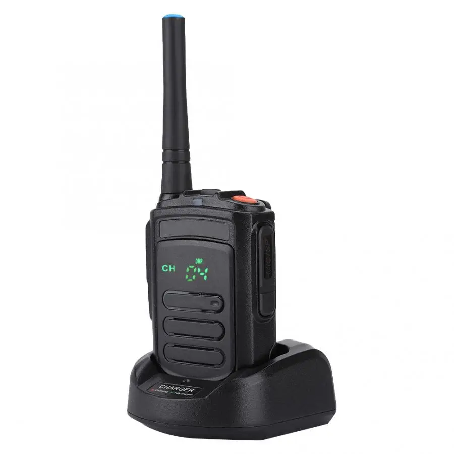 Портативная рация Zastone Mini9+ DMR цифровая двухсторонняя рация UHF 400-470MHz Ham Walkie Talkie 128CH 100-240V Walkie-Talkie