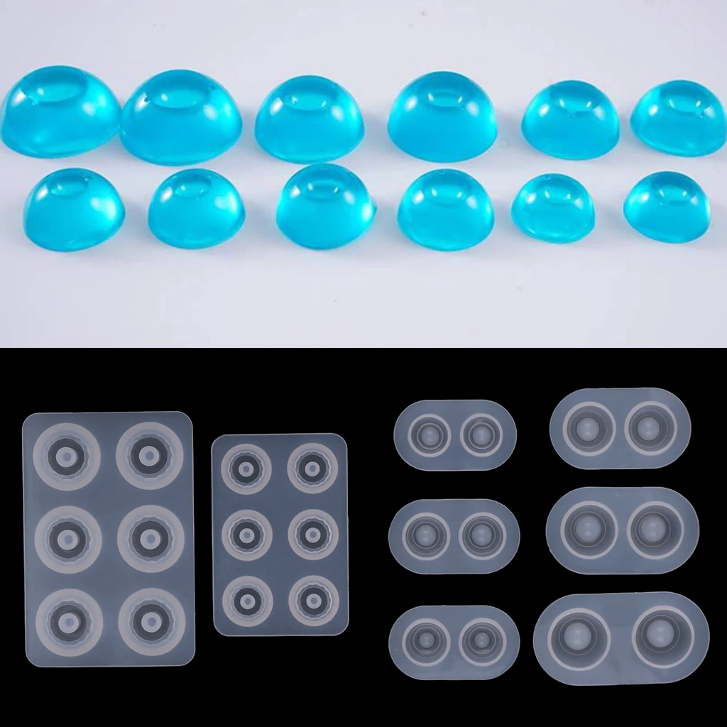 8 BJD Doll eye mold resin casting beads mold pressure eye silicone mold base