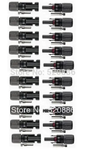 

100 Pair MC4 Connector for Solar Cable Solar Panel PV System Accessory