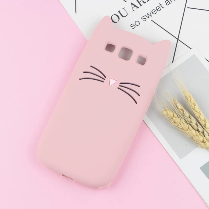 Мягкий чехол S3 с милым кроликом для samsung Galaxy S3 Neo+ LTE I9300 I9300i I9305, чехол, Ститч, лошадь, кошка Салли, чехлы для телефонов - Цвет: HuXu Pink
