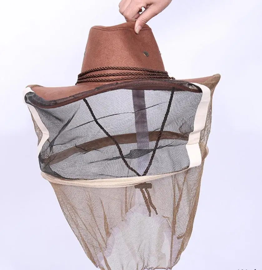Cowboy bee hat anti-bee hat bee supplies protective cap beekeeping tool