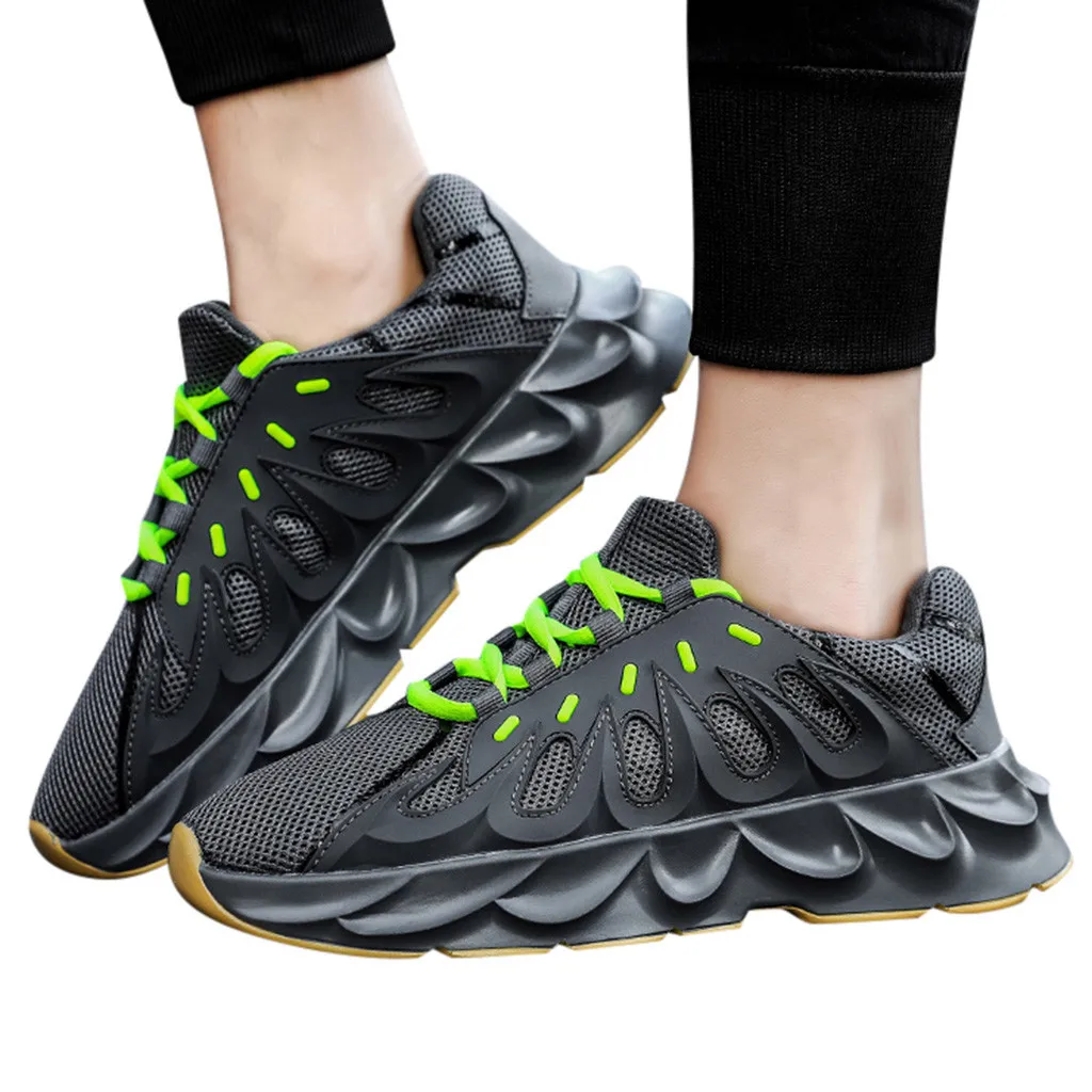 Повседневная обувь; мужские кроссовки; Мужские дышащие кроссовки из сетчатого материала; трендовая повседневная обувь на толстой подошве; Мужская Спортивная обувь