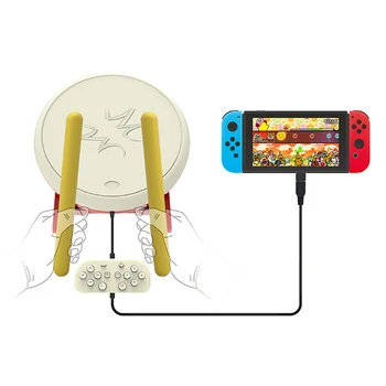 

For NS Taiko game dedicated Tatsujin Drum Sticks for Nintendo Wii Console Controller Video Game
