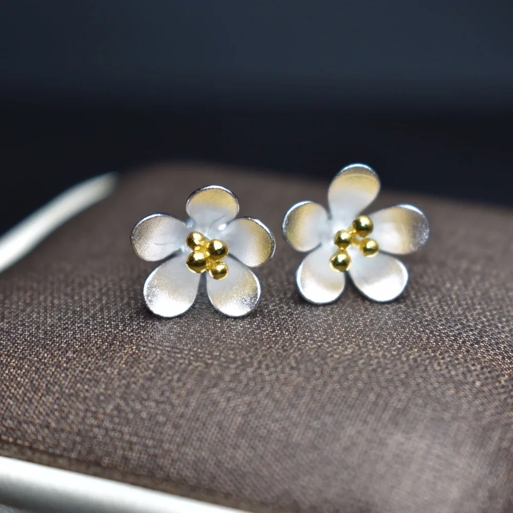 Fine Jewelry 925 Sterling Silver Aretes de Mujer de plata 925 Hand Made