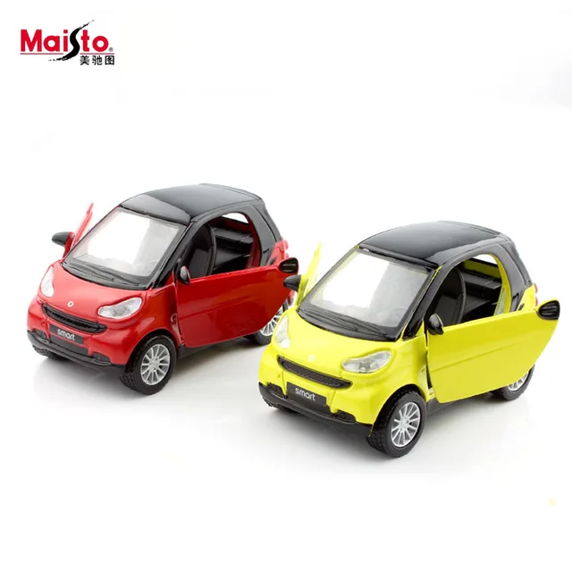 $US $9.97  1:32 scale smart fortwo kid's diecast auto motor pull back miniature metal models race cars durable