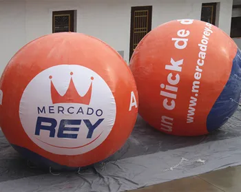 

Free shipping 3m inflatable helium balloon with logo for advertising