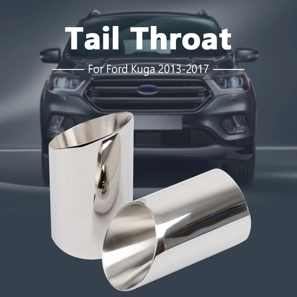 CNparts для Ford Kuga Escape аксессуары 2013- нержавеющая сталь выхлопные наконечники трубы глушитель трубы чехлы