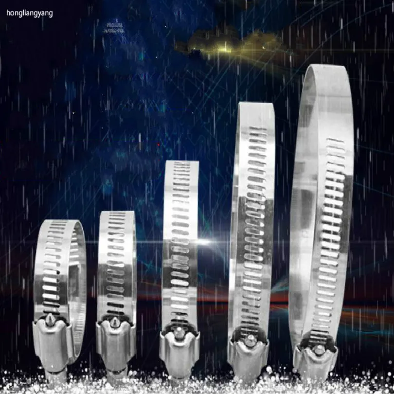 

stainless steel motorcycle exhaust pipe car screws automobile Inlet pipe turbo screw Clamp diameter 10-140MM 10pcs/lot