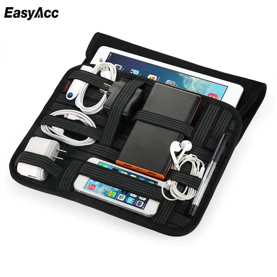 EasyAc портативный внешний аккумулятор USB кабель путешествия Pounch для Anker Rock Ugreen Кабельный органайзер с сумкой для ноутбука