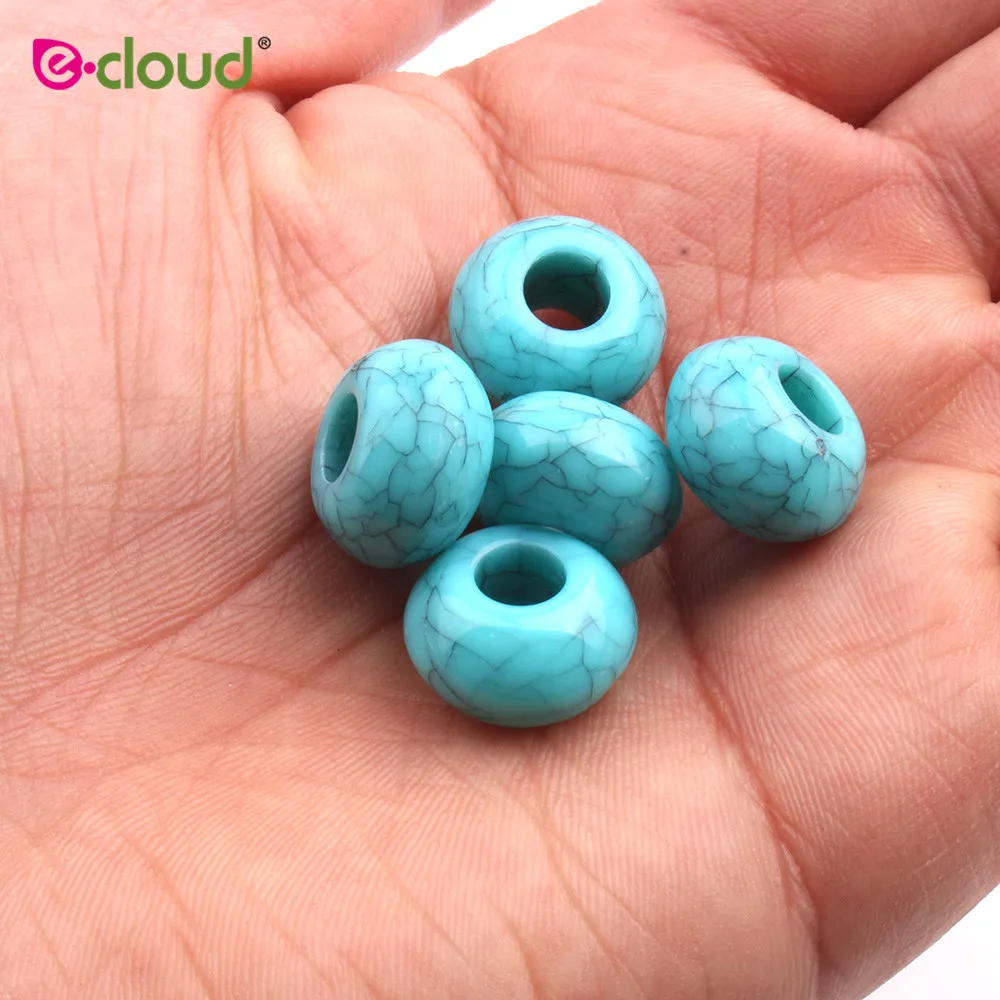 

50pcs/lot Dreadlocks Hair Ring Hair Braid Beads Blue coloured hair braid dread dreadlock Beads cuffs clips approx 6mm hole