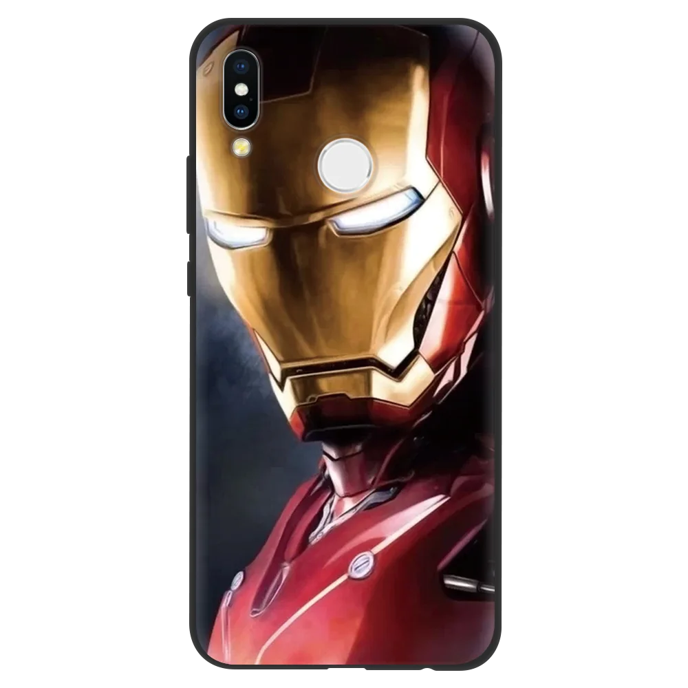 Мягкий ТПУ чехол Marvel черного цвета для huawei P30 mate 20 10 P20 P8 P9 P10 Lite Mini Pro Honor 8X10 Play P Smart чехол Fundas