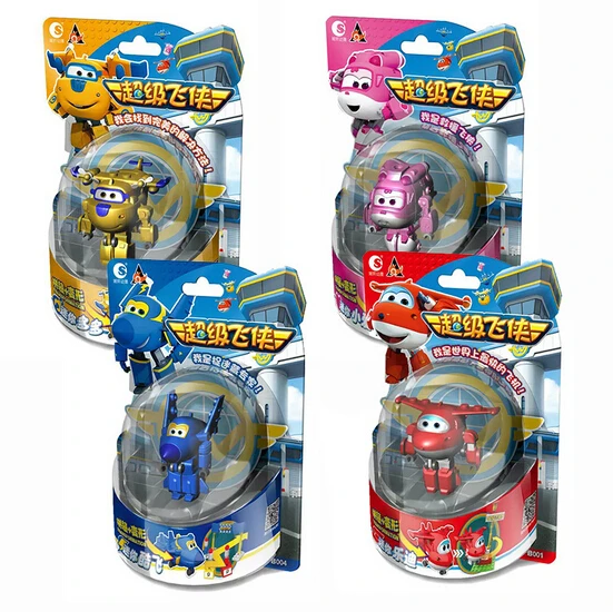 

NEW hot 4pcs/set Superwings Super Wings deformation robot Building blocks collectors action figure toys Christmas gift doll