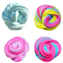 Хлопок грязи DIY снятие стресса пушистый триколор хлопок грязевая игрушка