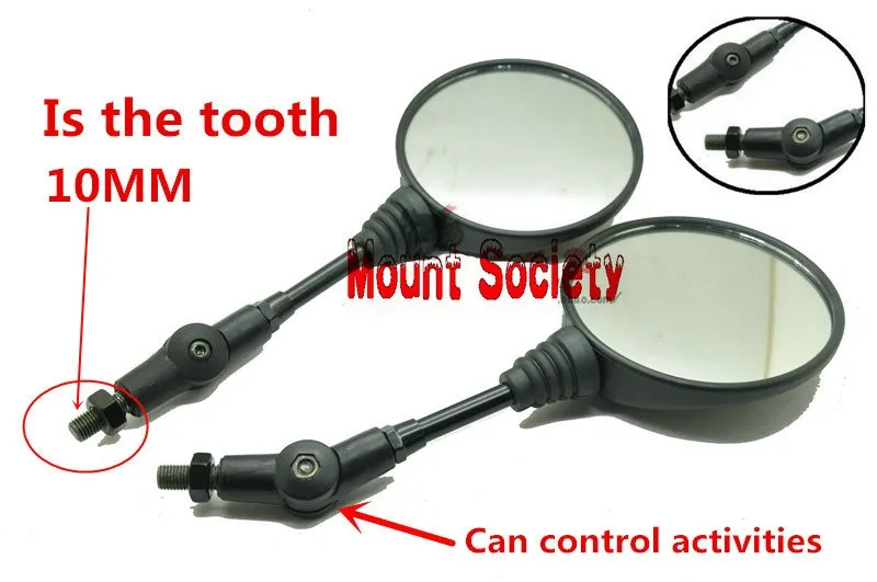 ATV off road Motorcycle folding Rear view mirror For Yamaha YZ125 YZ250