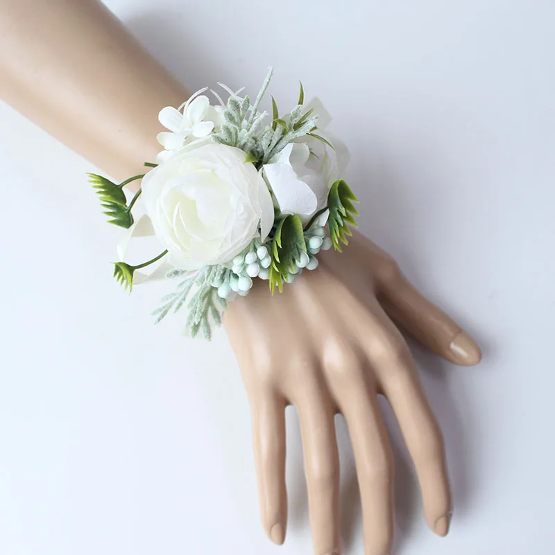 15174     cuff bracelets bridesmaid wrist corsages wedding  (6)
