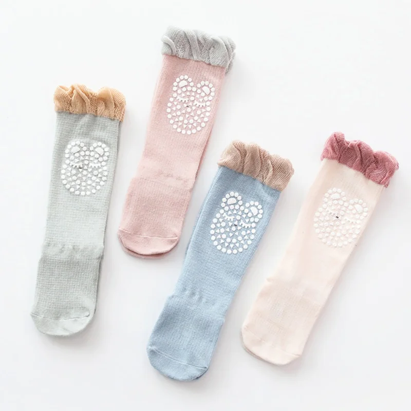 

Baby Girl Cute Socks Warm Anti-Mosquito Cartoon Design Anti-slip Cotton Long Socks Party Infant Children Soft Crib Leg Warmer