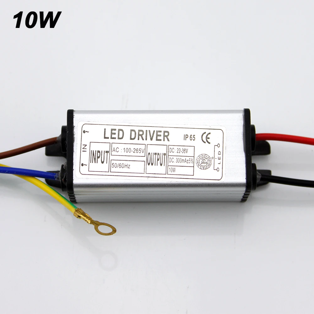 YNL светодиодный драйвер адаптер трансформатор 10 Вт 100 В-265 В переменного тока до 22-36 В постоянного тока мА Переключатель питания IP65 для прожектора CE Rohs