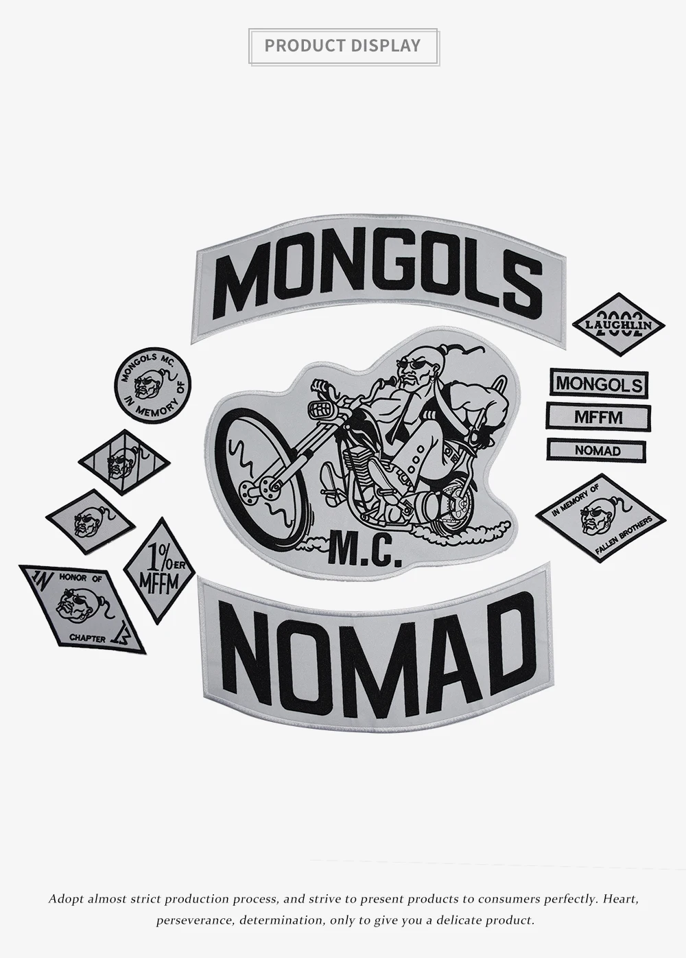 Mongols патч Nomad MC куртка набор патчей Байкер большая задняя мотоциклетная куртка одежда Rider значки нация MFFM аппликации наклейка