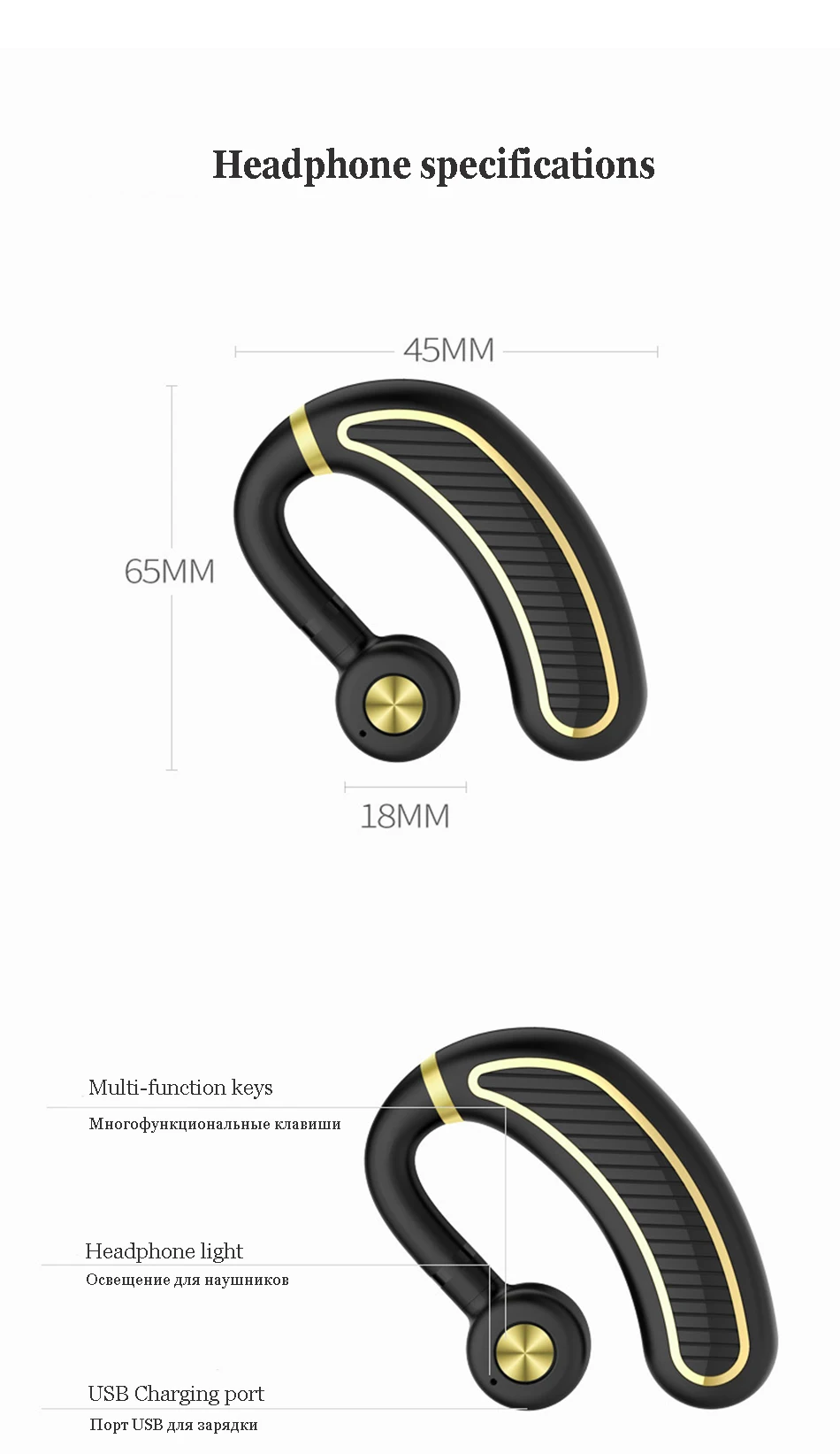 TCunPT Беспроводная bluetooth-гарнитура деловые наушники спортивные наушники 300 мАч супер длительное время ожидания 24 H воспроизведения музыки для смартфонов