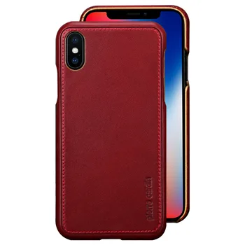 

Pierre Cardin For Apple iPhone XS Max Case Luxury Ultra Thin Anti-knock Genuine Leather Phone Case Hard Back Cover Free Shipping