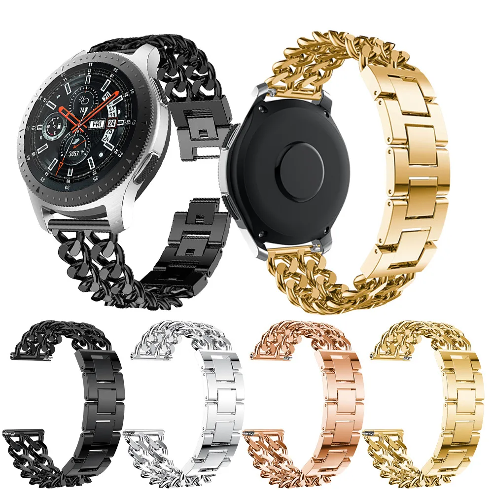

Luxury Delicate Stainless Steel Wristband Strap For Samsung Galaxy Watch 46mm bracelet for watches stainless steel nato strap