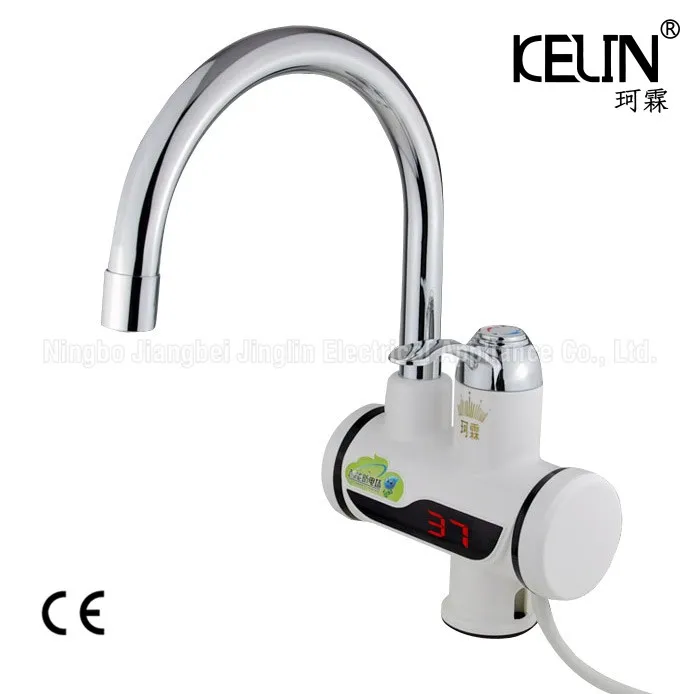 

LED Temperature Digital Display Basin tap Kitchen faucet Tankless Electric Water Heater tap Electric Heating faucet with CE