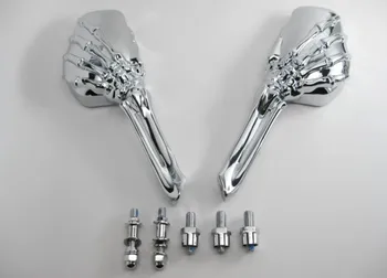 

Skull Claw Rear View Mirrors for Motorcycle Harley Honda Suzuki Yamaha