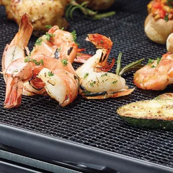

3 Pcs/Set BBQ Grilling Mats Reusable Non-stick Round Square Barbecue Baking Mesh Cooking Tool Dropshipping FAS