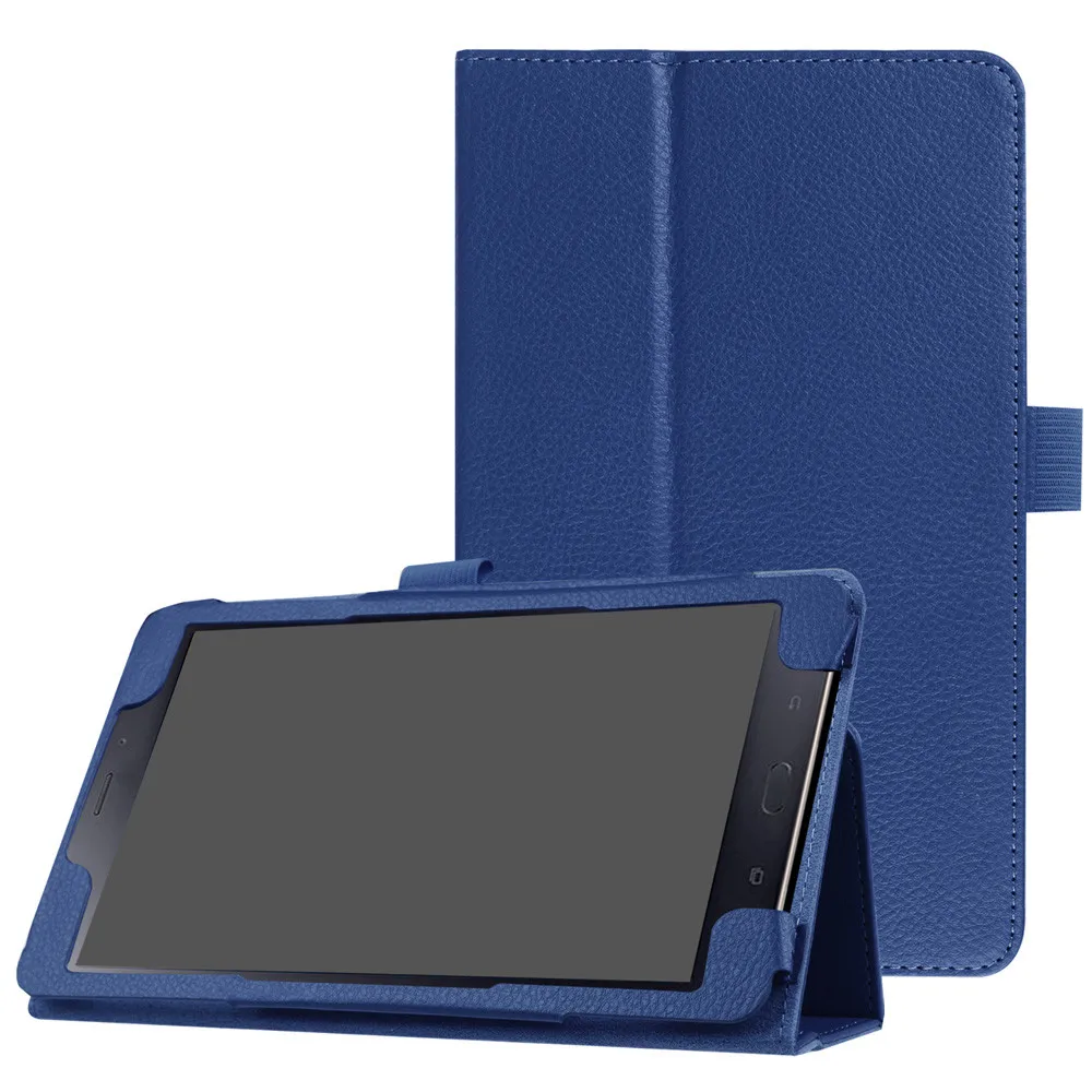 100Pcs/lot Slim Folding Folio PU leather Cover Case with stand for Samsung Galaxy Tab A 8.0 inch