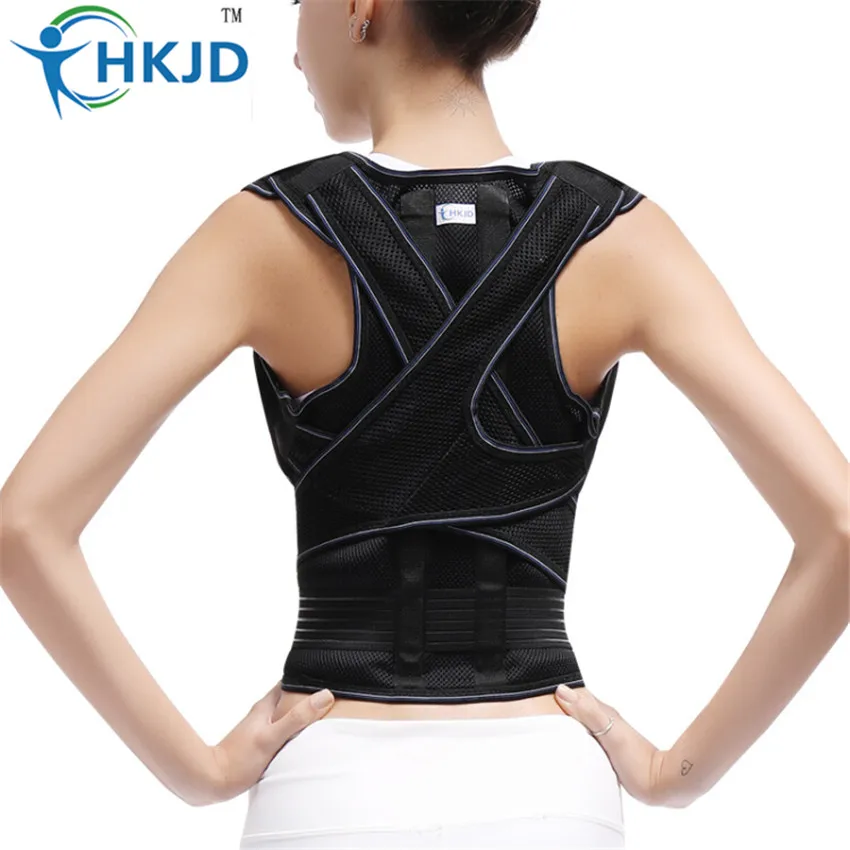 

HKJD Breathable Back Brace Posture Correction Back Support Waist Support