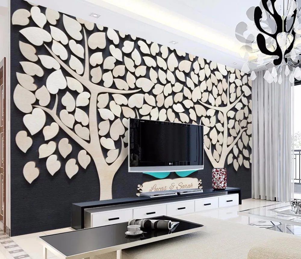 Custom large 3D Wallpaper Murals Creative Wallpapers For Living room