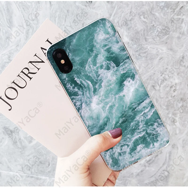 Чехол MaiYaCa Blue sea DIY с красивыми рисунками для телефонов iPhone 7 7plus X XS MAX 6 6S 8 8Plus 5 5S XR - Цвет: A9